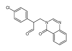 2-(4-chlorophenyl)-3-(4-oxoquinazolin-3-yl)propanal结构式