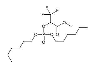 methyl 2-dihexoxyphosphoryloxy-3,3,3-trifluoropropanoate结构式