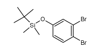tert-butyl(3,4-dibromophenoxy)dimethylsilane结构式