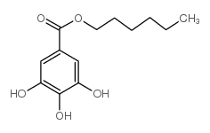 Hexyl gallate结构式