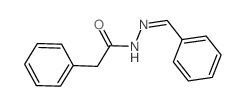 Benzeneacetic acid,2-(phenylmethylene)hydrazide结构式