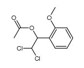 1-acetoxy-2,2-dichloro-1-(2-methoxyphenyl)ethane结构式