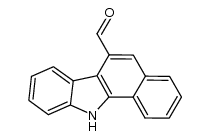 11H-benzo[a]carbazole-6-carboxyaldehyde结构式