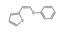 (Z)-2-(2-(phenylthio)vinyl)thiophene结构式