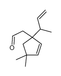 2-(1-but-3-en-2-yl-4,4-dimethylcyclopent-2-en-1-yl)acetaldehyde结构式
