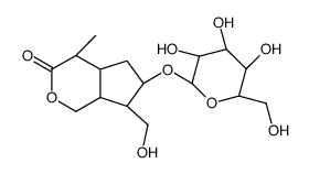(4R,4aS,6S,7S,7aS)-7-(hydroxymethyl)-4-methyl-6-[(2R,3R,4S,5S,6R)-3,4,5-trihydroxy-6-(hydroxymethyl)oxan-2-yl]oxy-4,4a,5,6,7,7a-hexahydro-1H-cyclopenta[c]pyran-3-one结构式