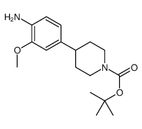 tert-butyl 4-(4-amino-3-methoxyphenyl)piperidine-1-carboxylate结构式