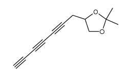 4-hepta-2,4,6-triynyl-2,2-dimethyl-[1,3]dioxolane结构式