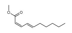 methyl (2Z,4E)-2,4-decadienoate结构式