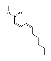 methyl (2Z,4Z)-2,4-decadienoate结构式