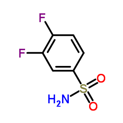 3,4-二氟苯磺酰胺结构式
