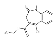5-HYDROXY-2-OXO-2,3-DIHYDRO-1H-[1]BENZAZEPHE-4-CARBOXYLIC ACID ETHYL ESTER结构式