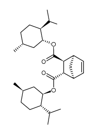 (1R,2S,3S,4S)-bis((1R,2S,5R)-2-isopropyl-5-methylcyclohexyl) bicyclo[2.2.1]hept-5-ene-2,3-dicarboxylate结构式