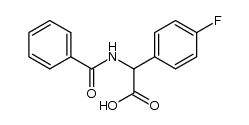 N-Benzoyl-α-(4-fluorophenyl)glycine结构式