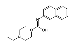 2-(diethylamino)ethyl N-naphthalen-2-ylcarbamate结构式