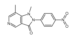 1,7-dimethyl-2-(4-nitro-phenyl)-1,2-dihydro-pyrazolo[4,3-c]pyridin-3-one结构式