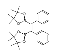 9,10-bis(4,4,5,5-tetramethyl-1,3,2-dioxaborolan-2-yl)phenanthrene结构式