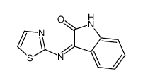 3-(1,3-thiazol-2-ylamino)indol-2-one结构式