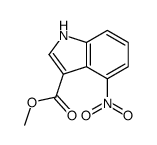 4-硝基-1H-吲哚-3-羧酸甲酯结构式
