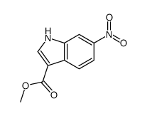 6-硝基-1H-吲哚-3-羧酸甲酯结构式
