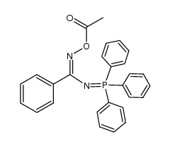 (Z)-N'-acetoxy-N-(triphenylphosphoranylidene)benzimidamide结构式