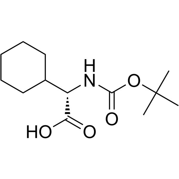 N-Boc-L-2-环己基甘氨酸结构式