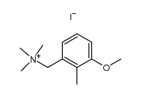 Trimethyl-(3-methoxy-2-methyl-benzyl)-ammoniumiodid结构式