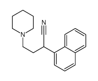 α-(1-Naphtyl)-1-piperidinebutyronitrile结构式