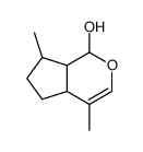 4,7-dimethyl-1,4a,5,6,7,7a-hexahydrocyclopenta[c]pyran-1-ol结构式