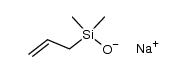 sodium 1,1-dimethyl-1-(2-propen-1-yl)silanolate结构式