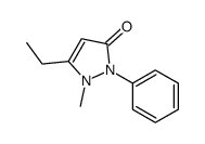 1,2-二氢-5-乙基-1-甲基-2-苯基-3H-吡唑-3-酮结构式