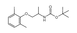 N-BOC-2-(2,6-dimethylphenoxy)-1-methylethylamine结构式