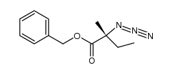 benzyl (R)-2-azido-2-methylbutanoate结构式
