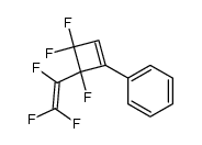 (3,3,4-trifluoro-4-(1,2,2-trifluorovinyl)cyclobut-1-en-1-yl)benzene结构式