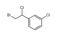 1-(2-bromo-1-chloroethyl)-3-chlorobenzene结构式