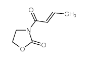 3-[(E)-2-丁酰基]-1,3-噁唑烷-2-酮结构式