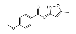 4-methoxy-N-(5-methyl-1,2-oxazol-3-yl)benzamide结构式