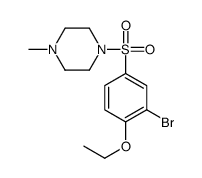 1-(3-bromo-4-ethoxyphenyl)sulfonyl-4-methylpiperazine结构式