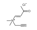 N,N-dimethyl-3-oxo-N-(prop-2-yn-1-yl)but-1-en-1-aminium chloride结构式