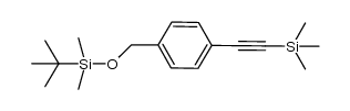 [2-(4-{[(tert-butyldimethylsilyl)oxy]methyl}phenyl)ethynyl]trimethylsilane结构式
