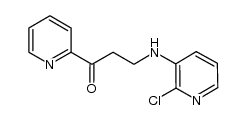 3-[(2-chloro-3-pyridyl)amino]-1-(2-pyridyl)-1-propanone结构式