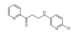 3-[(6-chloro-3-pyridyl)amino]-1-(2-pyridyl)-1-propanone结构式