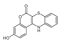 3-hydroxy-12H-chromeno[3,4-b][1,4]benzothiazin-6-one结构式