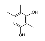 2-hydroxy-3,5,6-trimethyl-1H-pyridin-4-one结构式