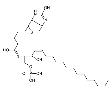 N-Biotinyl D-erythro-Sphingosine-1-phosphate结构式
