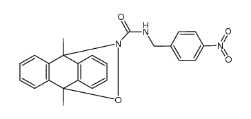 9,10-dihydro-9,10-dimethyl-N-(4-nitrobenzyl)-9,10-(epoxyimino)anthracene-11-carboxamide结构式