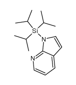 1-(triisopropylsilyl)-1H-pyrrolo[2,3-b]pyridine结构式