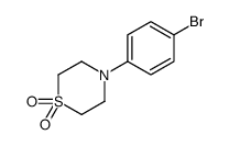 4-(4-溴-苯基)-硫代吗啉 1,1-二氧化物结构式