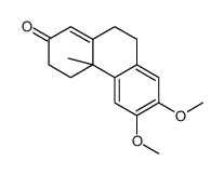 6,7-dimethoxy-4a-methyl-3,4,9,10-tetrahydrophenanthren-2-one结构式