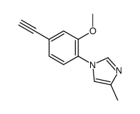 1H-IMidazole, 1-(4-ethynyl-2-Methoxyphenyl)-4-Methyl-结构式